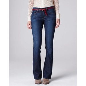 Lucky Brand Sophia Boot Womens sz10/30. Medium Huston Wash-Embroidery pockets.